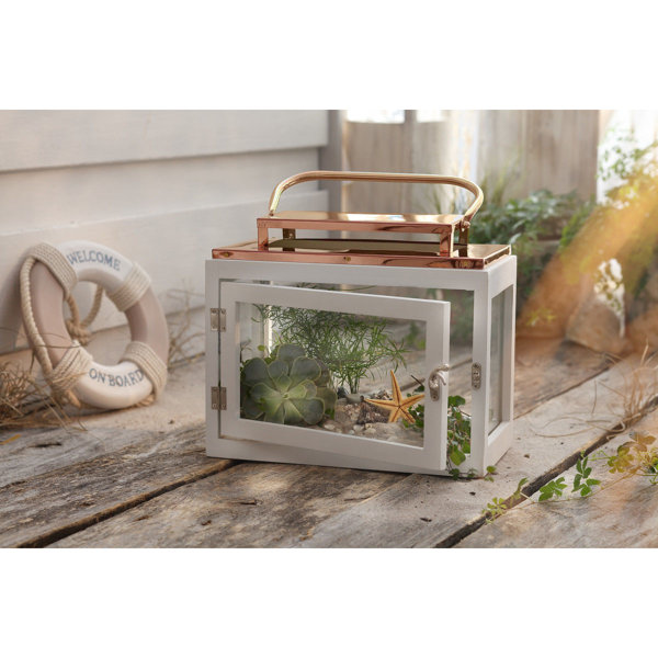 Mercer41 10'' H Copper Tabletop Lantern & Reviews Wayfair